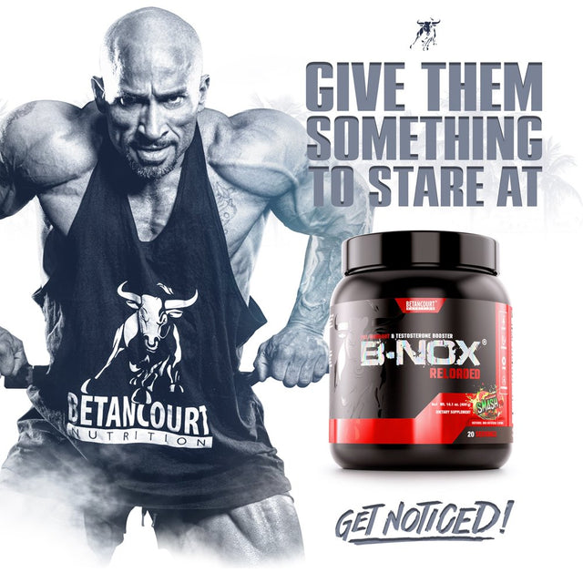 B-Nox Reloaded - Watermelon, Enhanced Pre-Workout & Testosterone Enhancer, Powder Supplement, Betancourt (14.1 / 20 Servings)