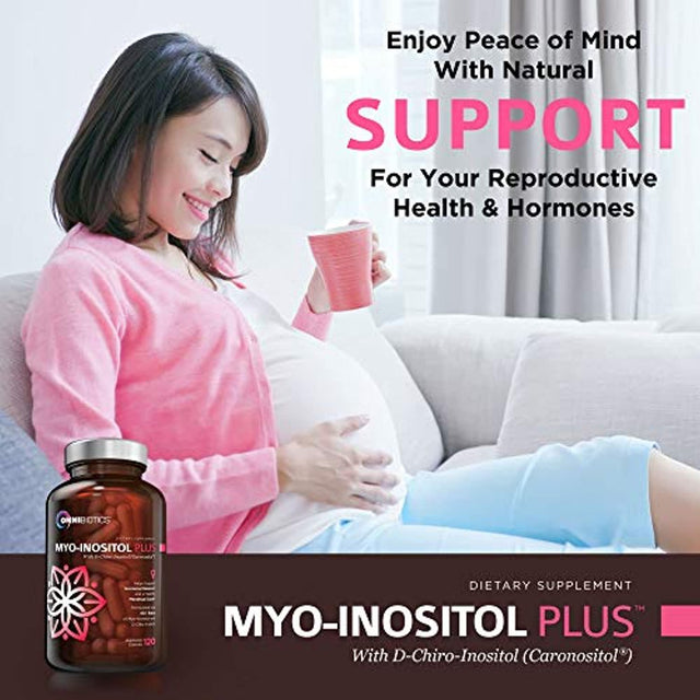 Myo-Inositol plus & D-Chiro-Inositol | PCOS Supplement | 120 Capsules | Omnibiotics