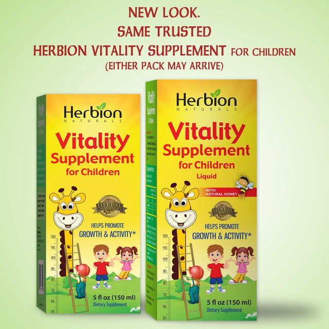 Vitality Supplement for Children, Promotes Growth and Appetite, Relieves Fatigue, Improves Mental and Physical Performance, Boosts Energy, for Kids 1 Year and Above, 5 Fl Oz