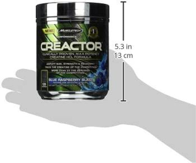 Creatine Powder | Muscletech Cell-Tech Creactor | Creatine Hcl Formula | Muscle Builder for Men & Women | Creatine Hcl + Free-Acid Creatine | Creatine Supplements | Blue Raspberry Blast, 120 Servings