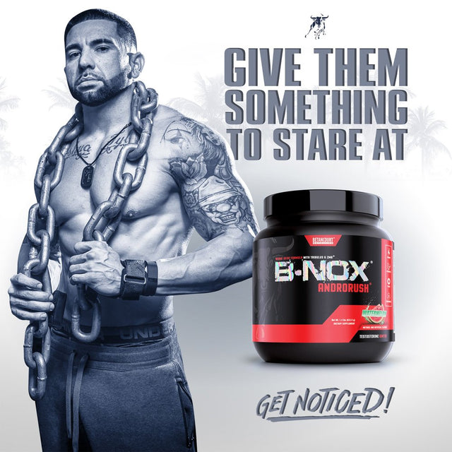 B-Nox Androrush, Preworkout and Testosterone Enhancer Strawberry Lemonade Betancourt Nutrition 35 Servings