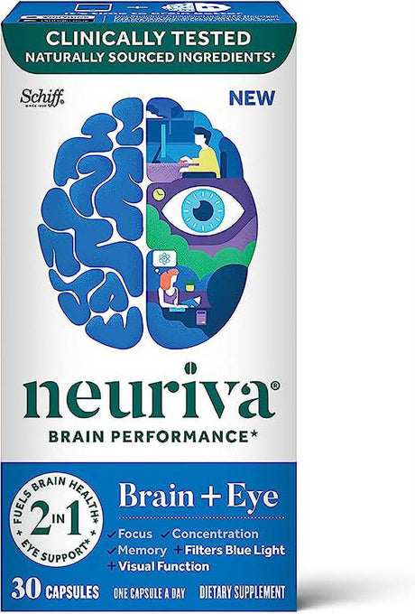 Neuriva Brain and Eye Dietary Supplement Capsules, 30 Ea..