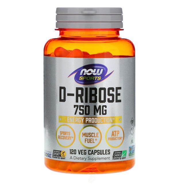 NOW Sports Ribose 750Mg 120 Vcaps