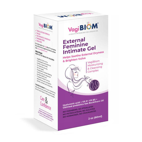 Biom Probiotics Sea Buckthorn Oil and Hyaluronic Acid Vaginal Gel, 2 Oz