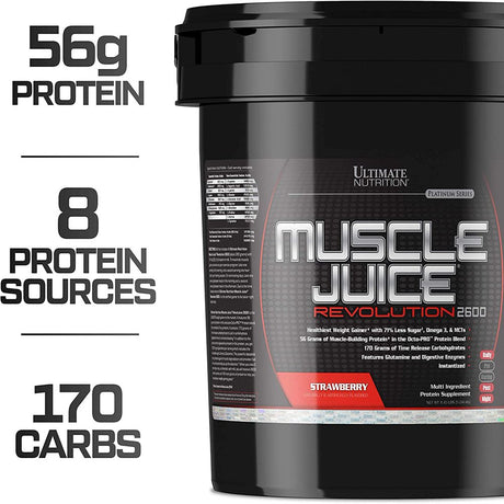 Ultimate Nutrition Muscle Juice Revolution 2600 Protein Powder Supplement-11.1 Lb