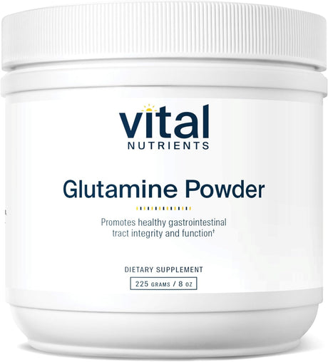 Vital Nutrients Glutamine Powder | Vegan L-Glutamine Supplement to Support Immune, Digestive and Gut Health* | Gluten, Dairy and Soy Free | Non-Gmo | 225 Grams