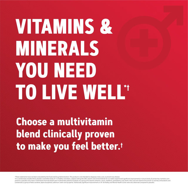 GNC Mega Men Multivitamin | Antioxidants, Heart Health, and Immune Support | 90 Count