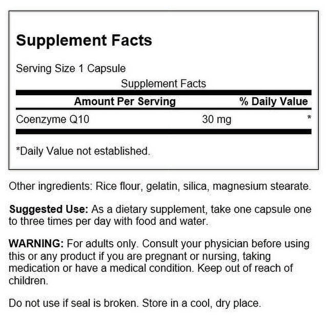 Swanson Coq10 30 Mg 240 Capsules