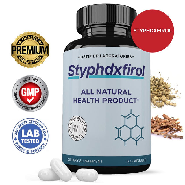 Styphdxfirol 1484MG All Natural Advanced Men'S Heath Performance Formula 60 Capsules