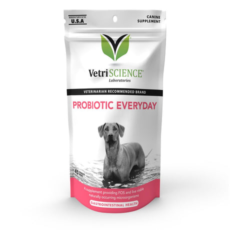 Vetriscience Probiotic Everyday Soft Chews, Duck Flavored Digestive Supplement for Dogs, 45 Ct.