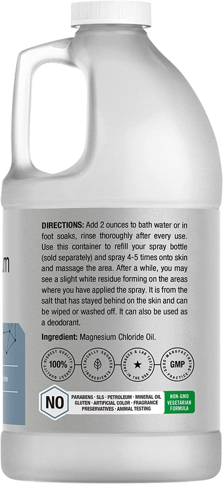 Magnesium Oil Spray | 64Oz | Vegetarian Formula | by Horbaach