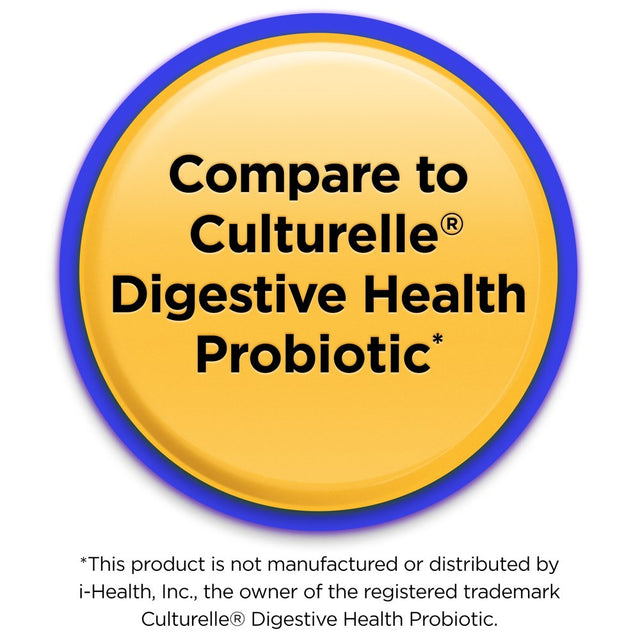 Equate Probiotic Supplement Digestive System Support Delayed Release Capsules, 50 Count