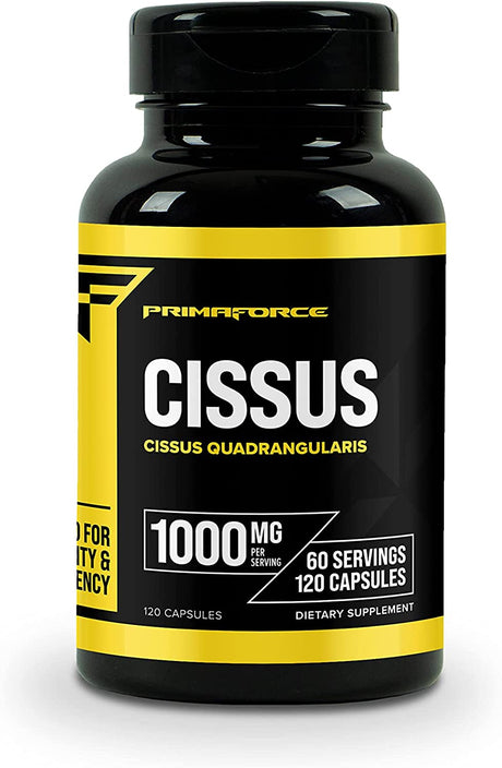 Primaforce Cissus Quadrangularis Extract, - 120 Capsules, 1000Mg per Serving - Gluten Free, Non-Gmo