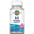 KAL Vitamin D-3 1000 IU Chewable | Peppermint Flavor | Healthy Immune Function & Bone Support | 200 Chews