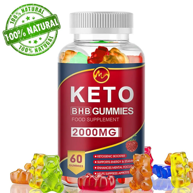 Minch Keto Bhb Gummies 2000Mg Apple Cider Vinegar with MCT Oil, Weight Loss Keto Gummies Supplement