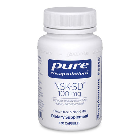 Pure Encapsulations NSK-SD | Nattokinase 100 Mg | Enzymes to Promote Healthy Blood Flow, Circulation, and Blood Vessel Function | 120 Capsules