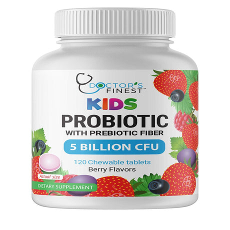 Doctor'S Finest Probiotic with Prebiotic Fiber Supplement for Men and Women, 120 Count