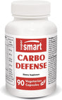 Supersmart - Carbo Defense - with Chromium & Gymnema Sylvestre Extract - Help to Reduce Conversion of Carbohydrates into Fat - Weight Loss | Non-Gmo & Gluten Free - 90 Vegetarian Capsules