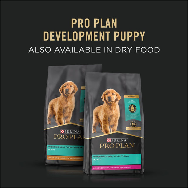 Purina Pro Plan Puppy Wet Dog Food under 1 Year High Protein, Chicken & Brown Rice, 5.5 Oz Cans (24 Pack)