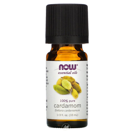 NOW CARDAMOM OIL 10 ML, Pack of 2