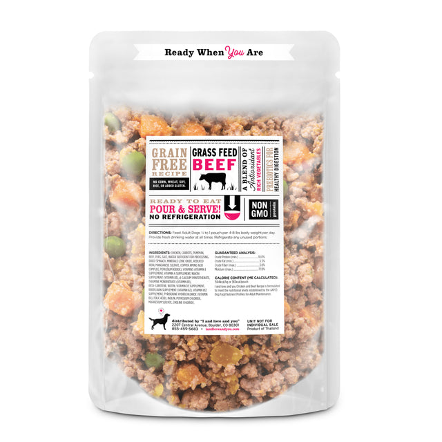 "I and Love and You" Irresist-A-Bowls, Chicken and Beef, Ready to Serve, Grain Free, Wet Dog Food