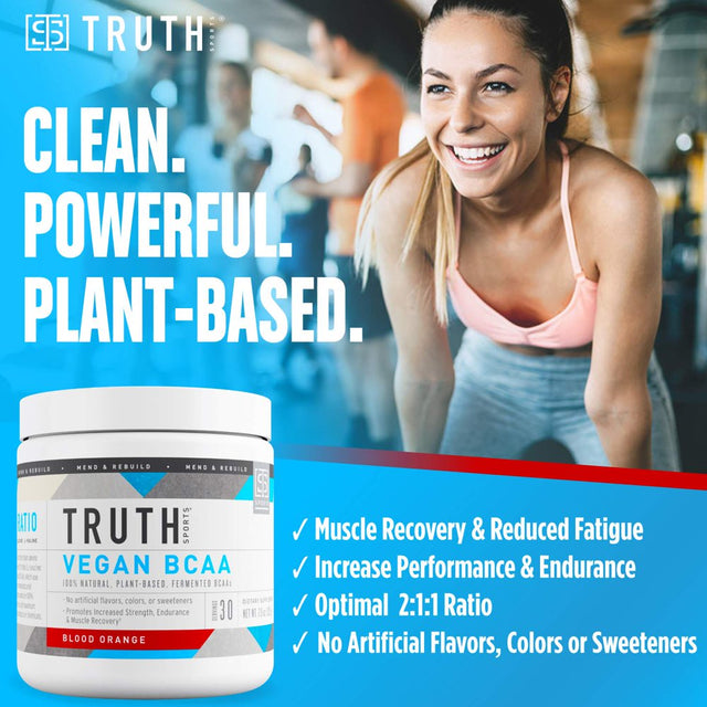 Vegan BCAA Powder - Blood Orange | Branched Chain Amino Acids | Pre/Post Workout Supplement