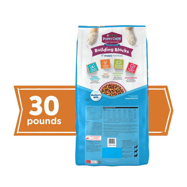 Purina Puppy Chow High Protein Dry Puppy Food, Tender & Crunchy with Real Beef, 30 Lb. Bag