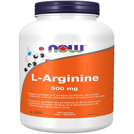 Now Supplements, L-Arginine 500 Mg, Nitric Oxide Precursor*, Amino Acid, 250 Veg Capsules