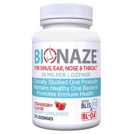 Bionaze Oral Probiotics - Dental Probiotics for Teeth and Gums, Bad Breath Treatment for Adults - Oral Care, Throat, Tonsil, Mouth, Teeth - Improve Gum Health with Clinically Proven BLIS K12 & BL-04