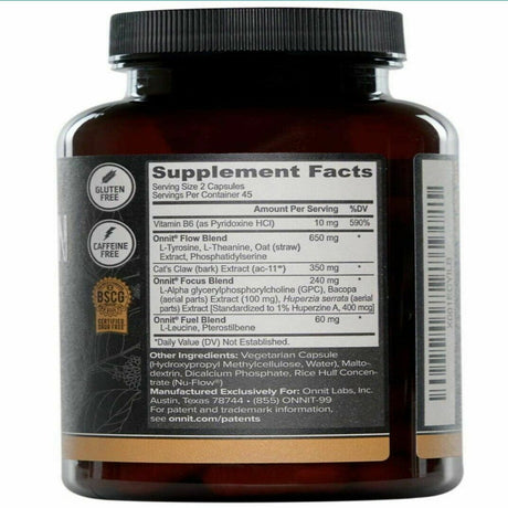 Onnit - Alpha Brain Memory & Focus 90 Caps