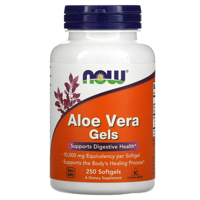 NOW Foods Aloe Vera Gels, 250 Softgels