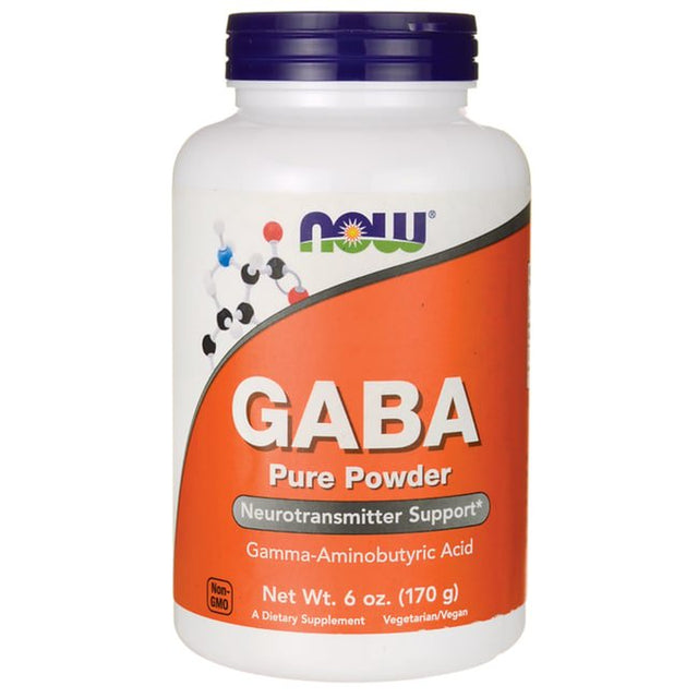 NOW Supplements, GABA (Gamma-Aminobutyric Acid) Powder, Neurotransmitter Support*, 6-Ounce