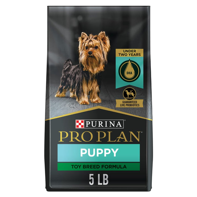 Purina Pro Plan High Protein Toy Breed Puppy Food DHA Chicken & Rice Formula, 5 Lb. Bag