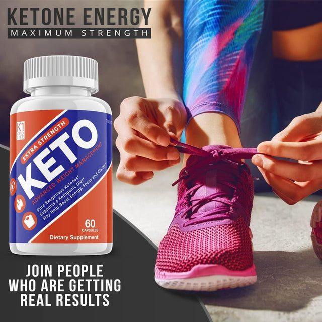 K1 Keto Lifestyle Pills Supplements Advanced Ketogenic Formula 60 Capsules