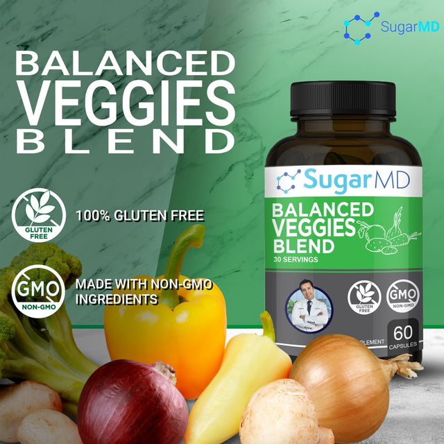 Sugarmd Balanced Veggies Blend - 60 Capsules