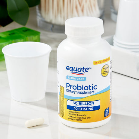 Equate Extra Care Probiotic Capsules, Delayed Release, 50 Count