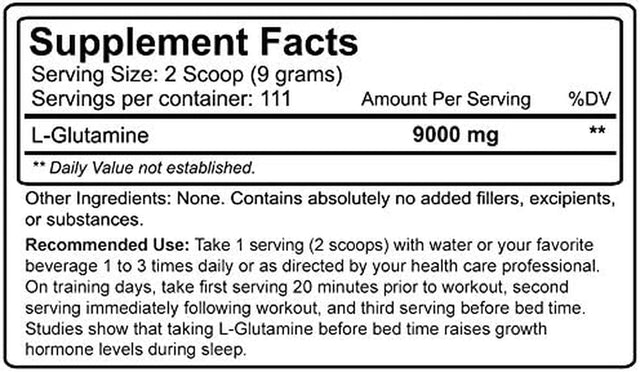 Nutrakey L-Glutamine 1000 Gram