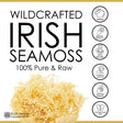 Wildcrafted Irish Sea Moss -100% Pure & Raw Irish Moss -Ethically Sourced St. Lucian, Sun Dried Seamoss with 92 Essential Nutrients - Healthy Skin, Gut & Joint Support -Vegan, Organic Sea Moss - 4 Oz