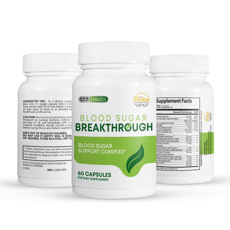 Blood Sugar Breakthrough, Blood Sugar Support-60 Capsules