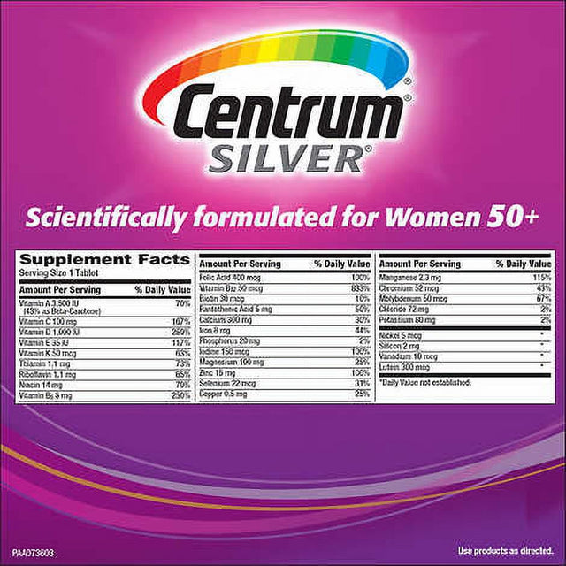 Centrum Silver Women 50+, 250 Tablets