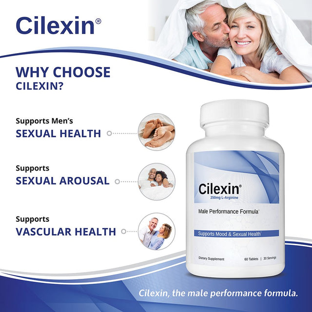 Cilexin with Zinc, L-Arginine and Tongkat Ali for Men’S Performance. Supplement - 60 Tablets