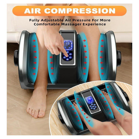 Gnhoch Shiatsu Foot Massager Machine with Heat & for Plantar Fasciitis & Neuropathy, Deep Kneading Calf Leg Massager, Blood Circulation & Pain Relief & Better Sleep