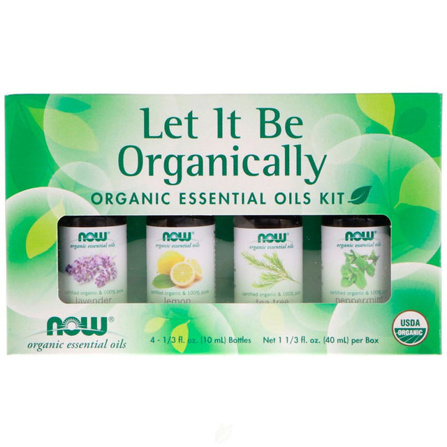 NOW Essential Oils Organic Essential Oil Kit