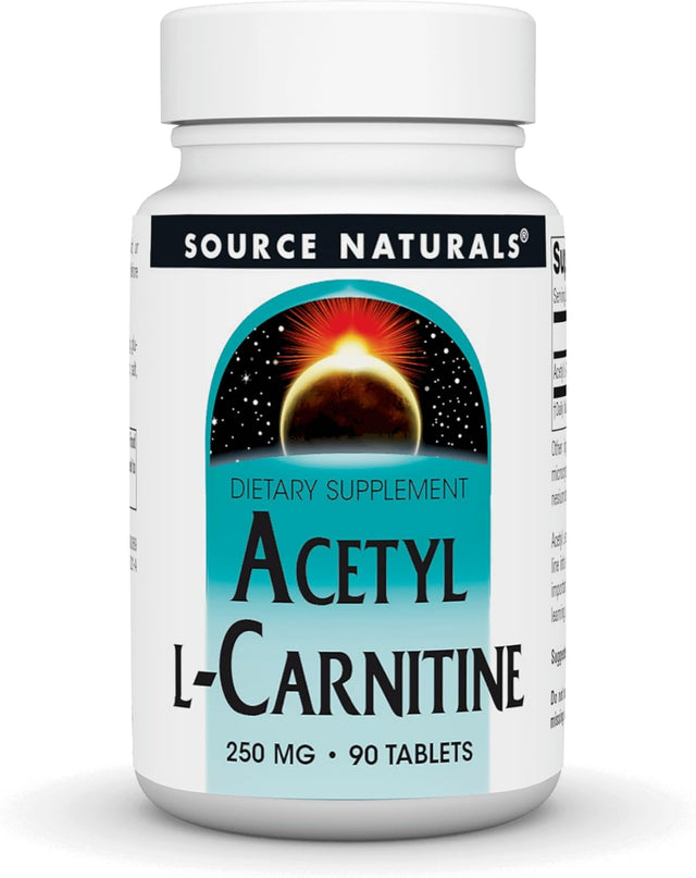 Source Naturals Acetyl L-Carnitine - Supports Healthy Brain Function & Memory - 90 Tablets