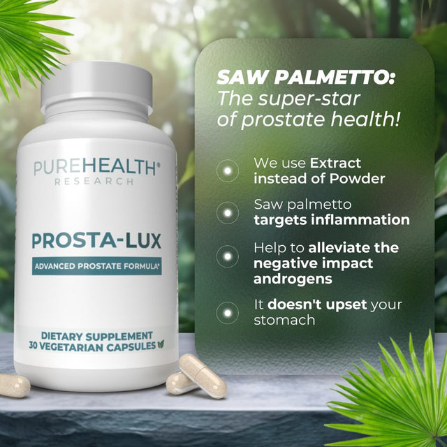 Prostate Supplements for Men - Fast Relief from Dribbling, Urgency, and Performance Issues by Purehealth Research