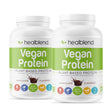 Healblend Organic Vegan Protein Powder - Plant Based Pea Protein Isolate Gluten-Free, Non-Gmo, Erythritol-Free, Soy-Free, Dairy-Free, Chocolate Flavor - 1Lb 2-Pack