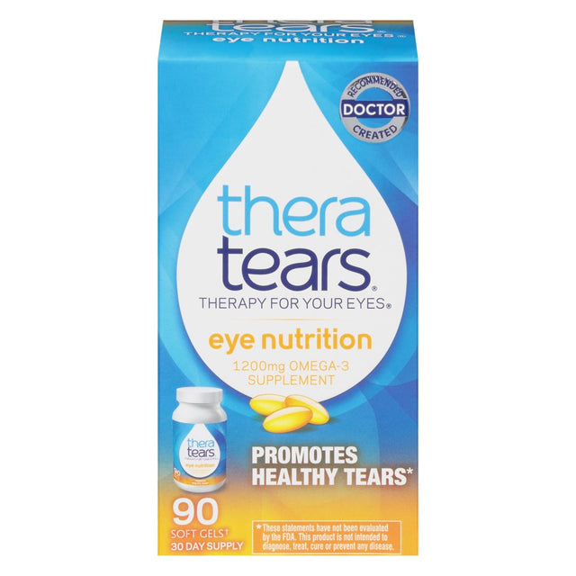 Theratears 1200Mg Omega 3 Supplement for Eye Nutrition, 90 Count