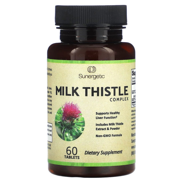 Premium Milk Thistle Complex - Supports Healthy Liver Function - Includes Milk Thistle Extract & Powder - Standardized to 80% Silymarin - 60 Milk Thistle Tablets