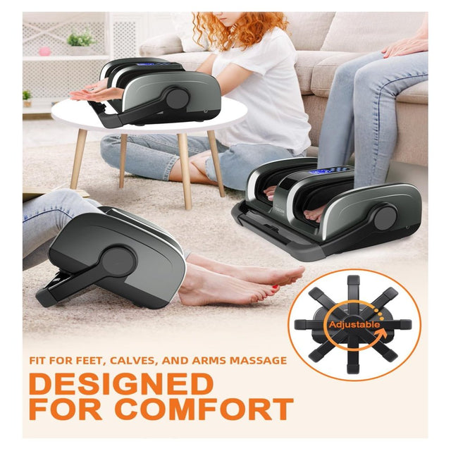 Gnhoch Shiatsu Foot Massager Machine with Heat & for Plantar Fasciitis & Neuropathy, Deep Kneading Calf Leg Massager, Blood Circulation & Pain Relief & Better Sleep