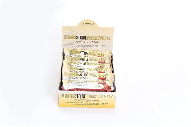 Strong Stride Protein, Probiotics, Antioxidant Nutrition Apple Yogurt Bar